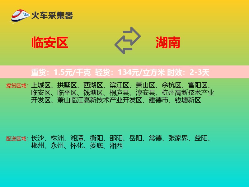 临安区到湖南轿车托运