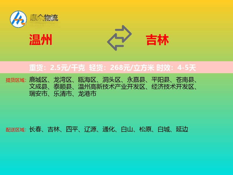 温州到吉林长途搬家