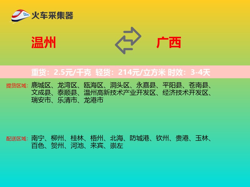 温州到广西长途搬家