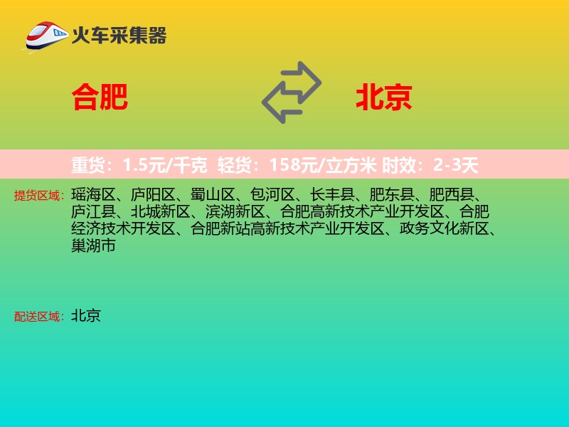 合肥到北京长途搬家