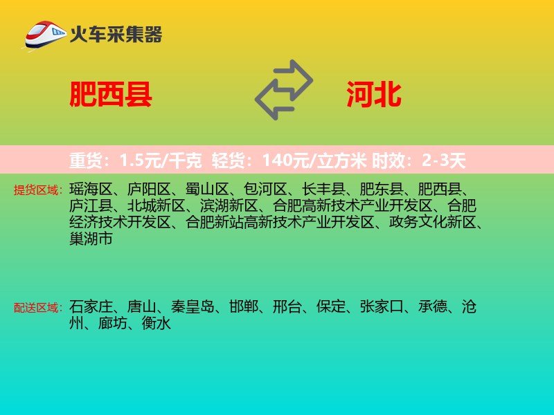 肥西县到河北长途搬家