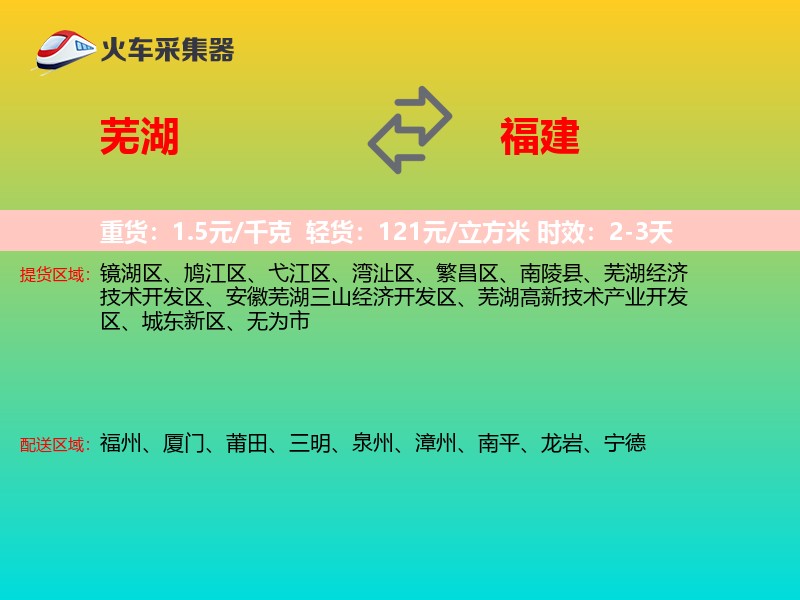芜湖到福建长途搬家