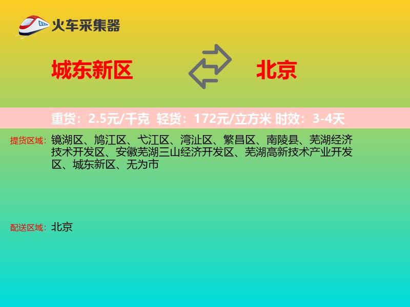 城东新区到北京长途搬家