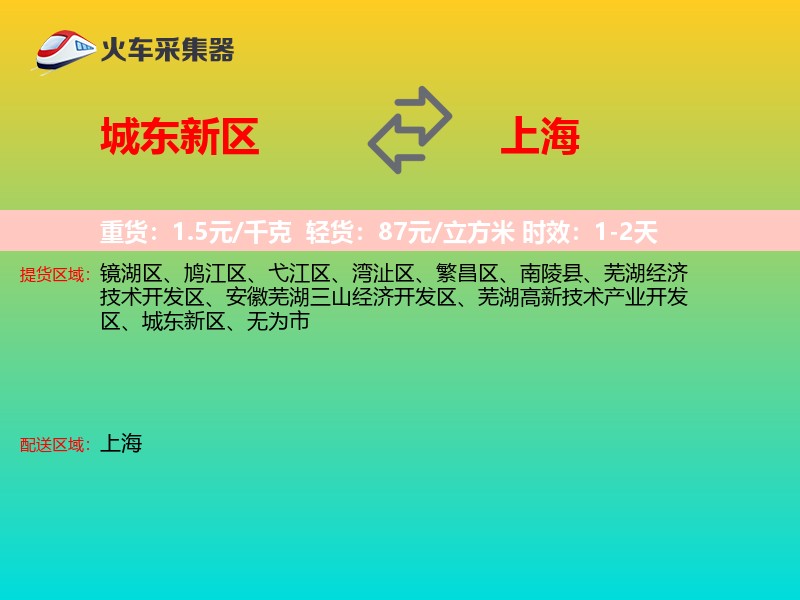 城东新区到上海长途搬家