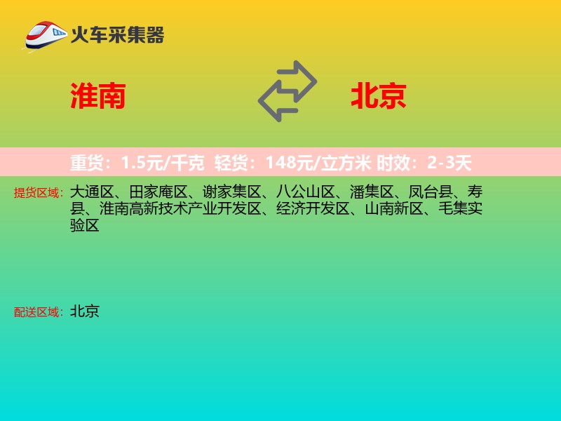 淮南到北京轿车托运