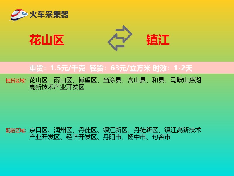 花山区到镇江物流专线