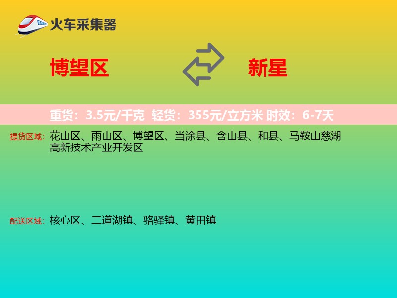 博望区到新星物流专线