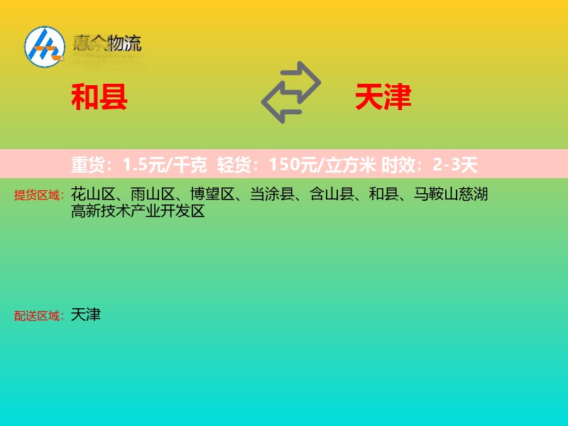 和县到天津轿车托运