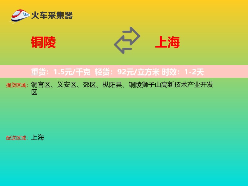 铜陵到上海长途搬家