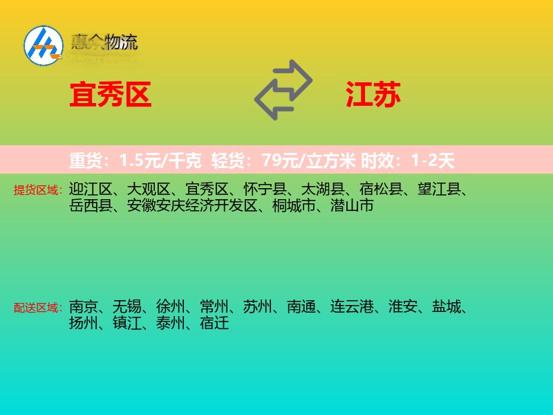 宜秀区到江苏长途搬家