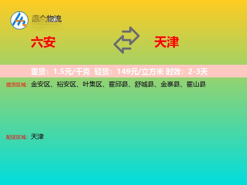 六安到天津轿车托运
