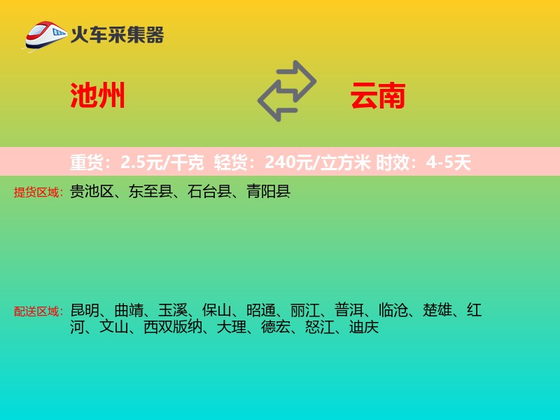 池州到云南长途搬家