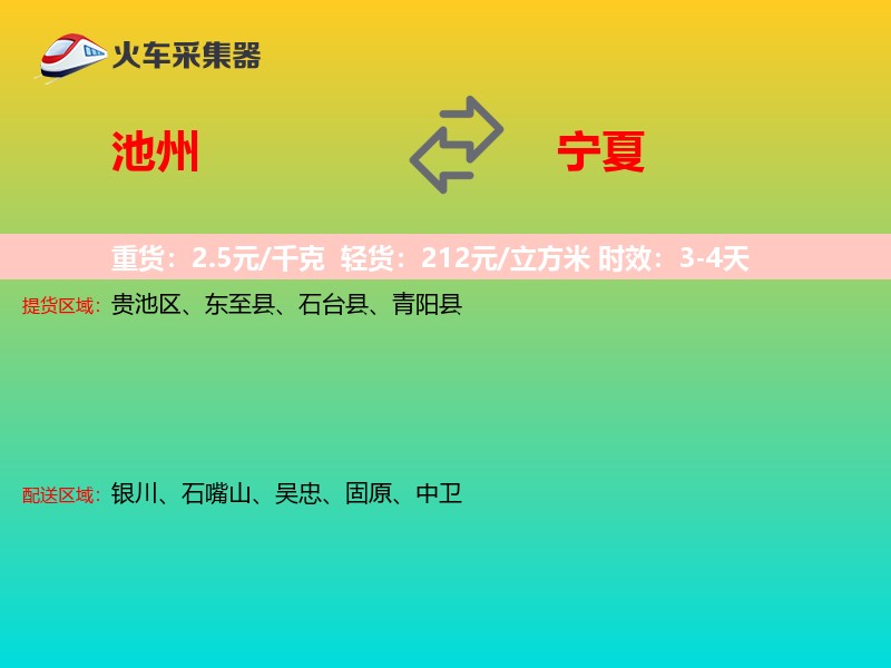 池州到宁夏长途搬家