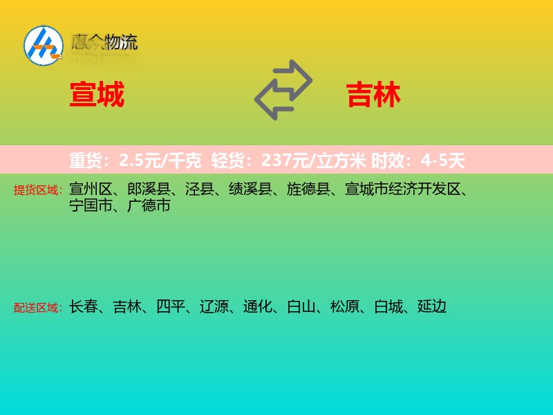 宣城到吉林长途搬家