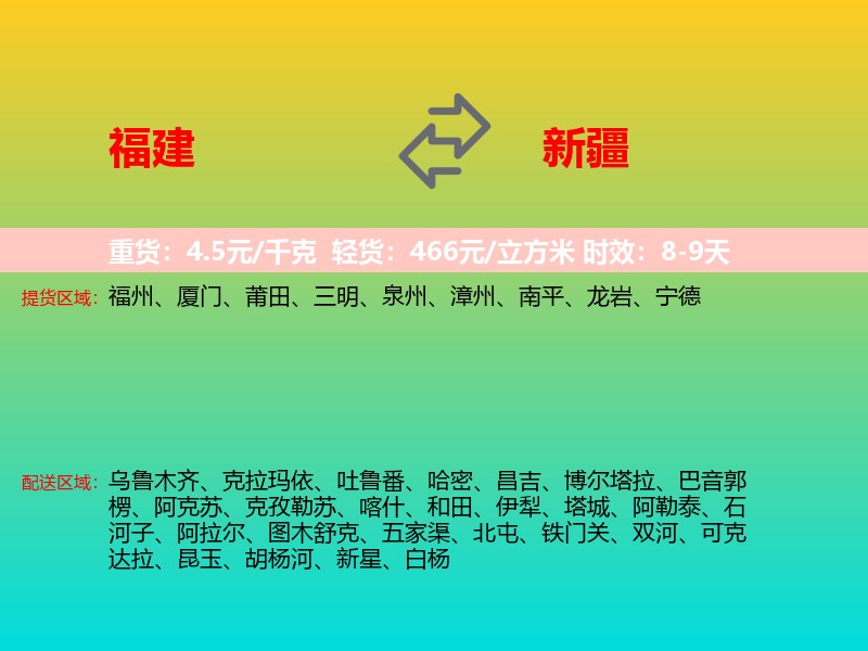 福建到新疆长途搬家