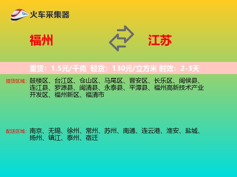 福州到江苏长途搬家