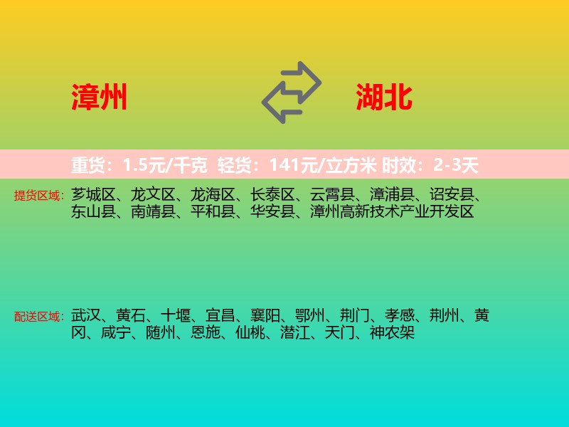 漳州到湖北长途搬家