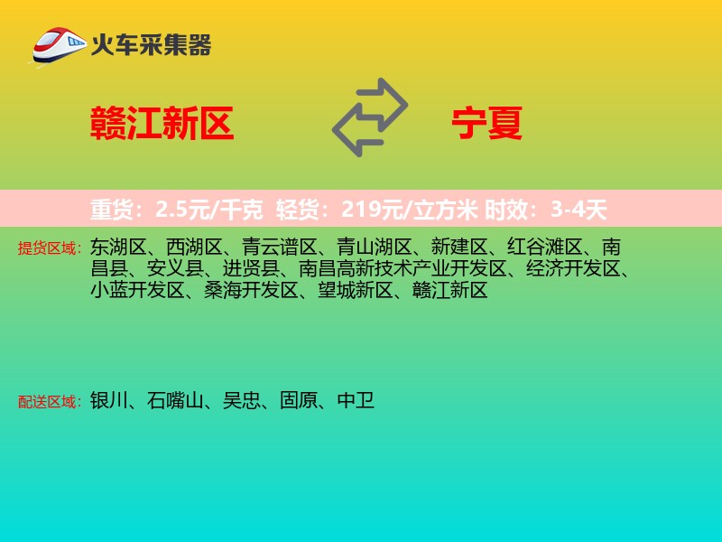 赣江新区到宁夏长途搬家
