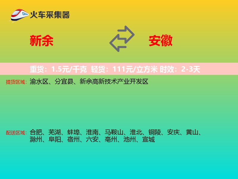 新余到安徽轿车托运
