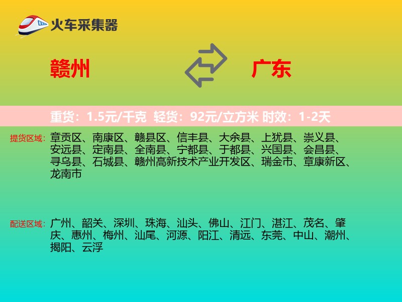 赣州到广东轿车托运