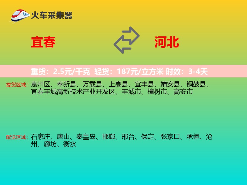 宜春到河北长途搬家