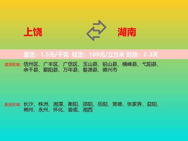 上饶到湖南长途搬家