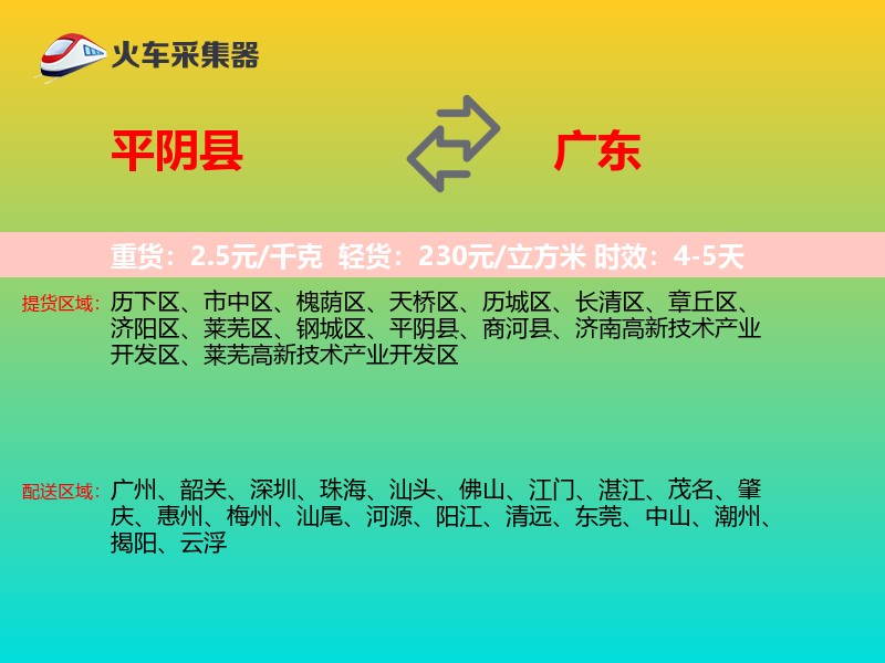 平阴县到广东轿车托运