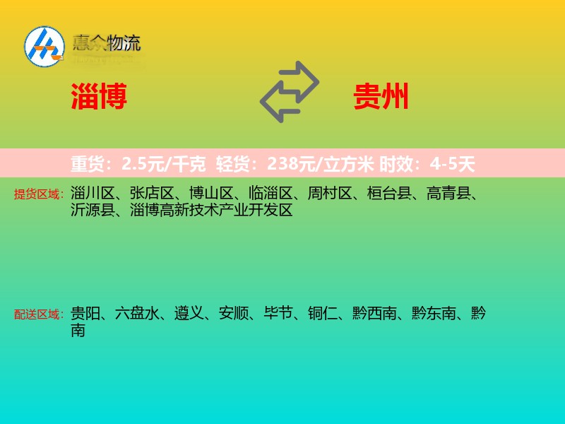 淄博到贵州长途搬家