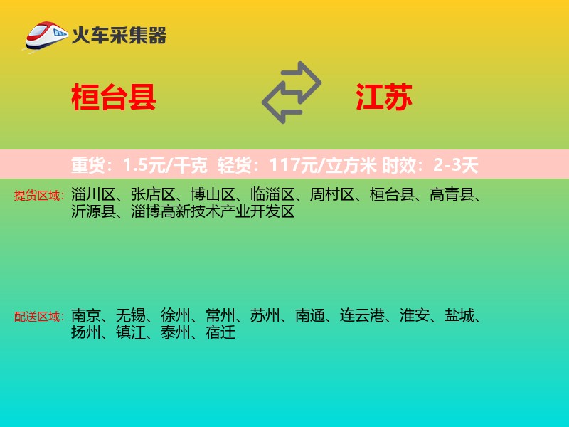 桓台县到江苏长途搬家