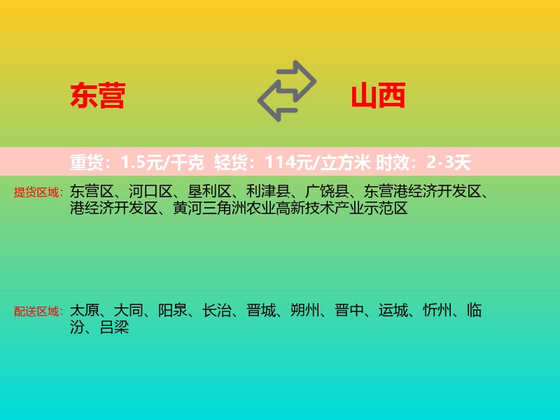 东营到山西长途搬家