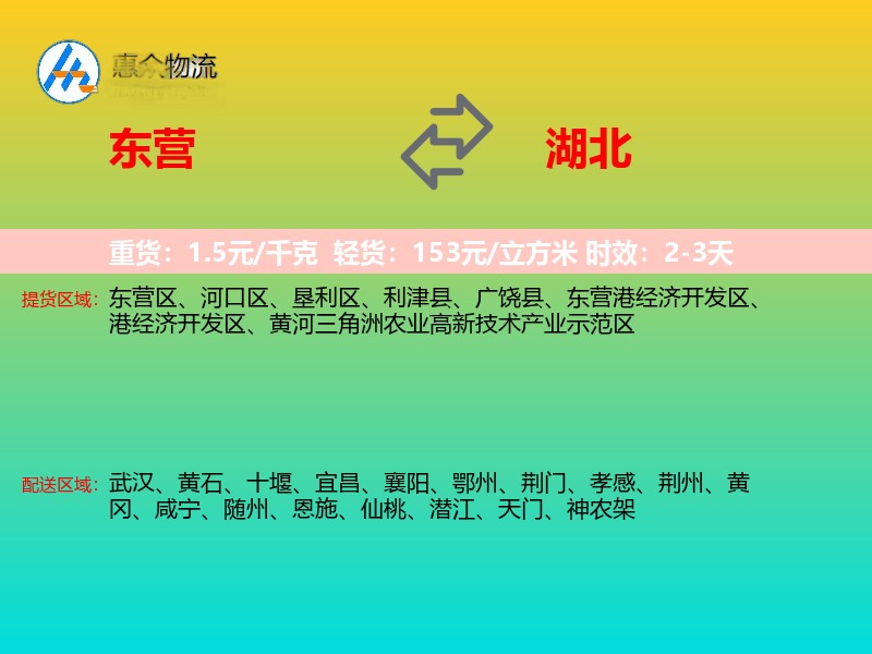东营到湖北轿车托运