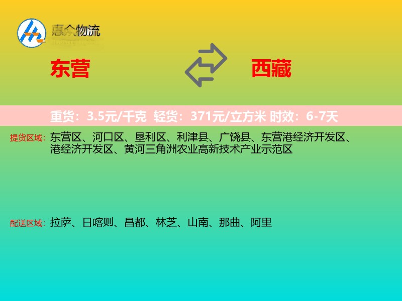 东营到西藏长途搬家