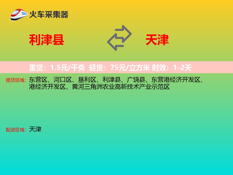 利津县到天津轿车托运