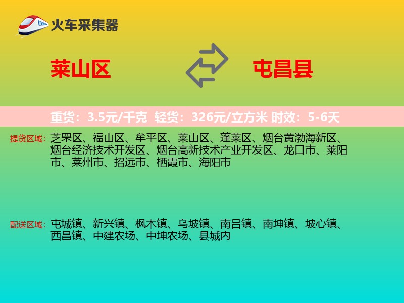 莱山区到屯昌县物流专线