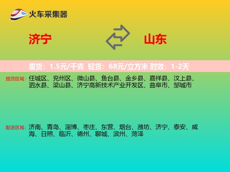 济宁到山东轿车托运