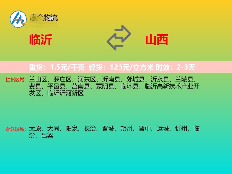 临沂到山西长途搬家