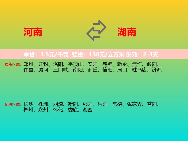 河南到湖南长途搬家