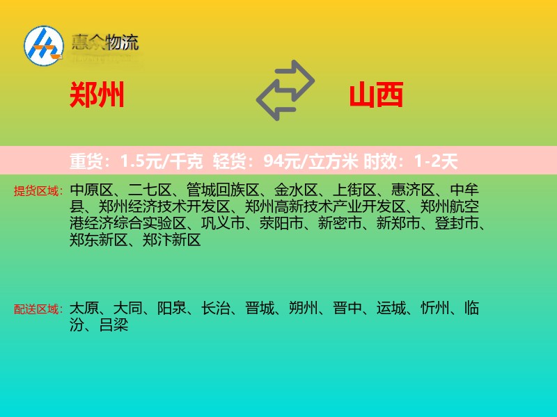 郑州到山西轿车托运
