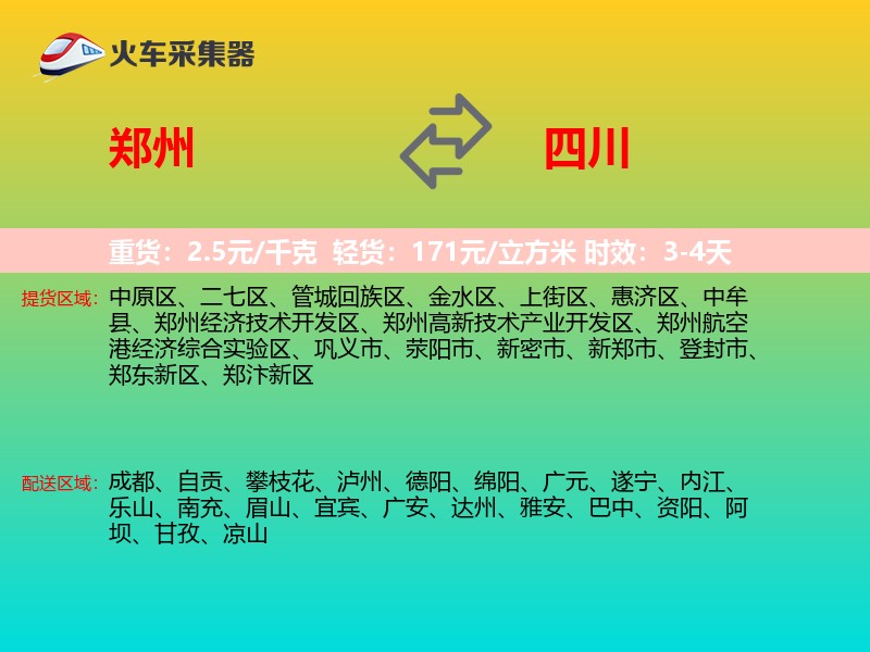 郑州到四川轿车托运