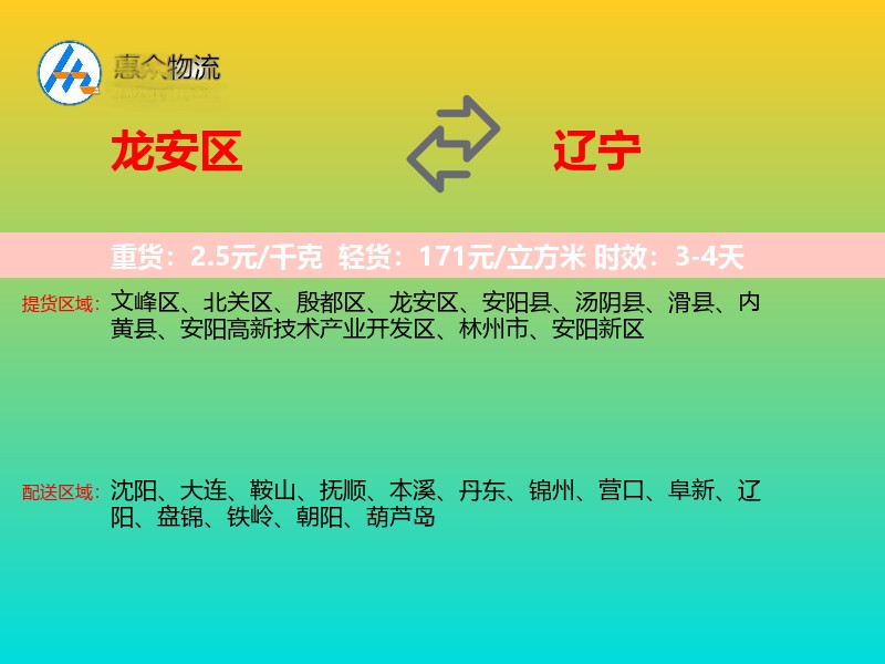 龙安区到辽宁长途搬家