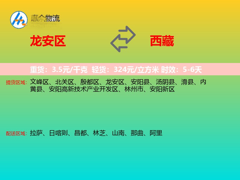 龙安区到西藏长途搬家