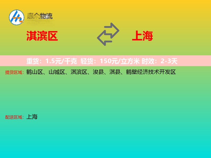 淇滨区到上海长途搬家
