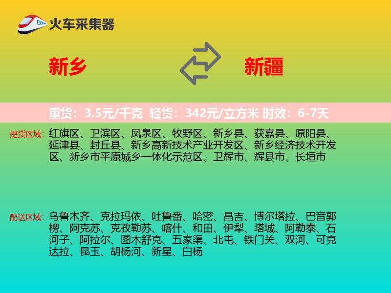 新乡到新疆长途搬家
