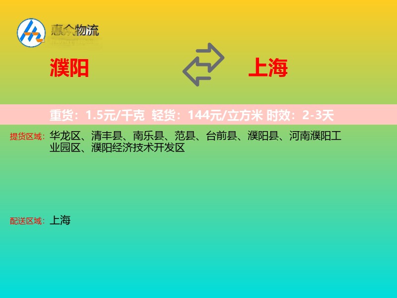 濮阳到上海长途搬家