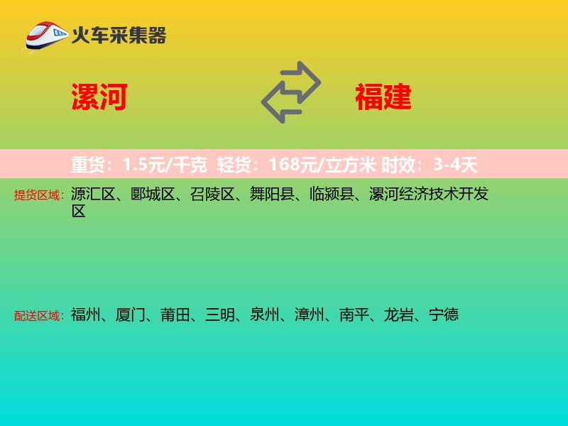 漯河到福建轿车托运