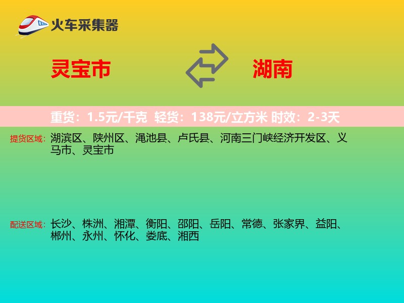 灵宝市到湖南轿车托运