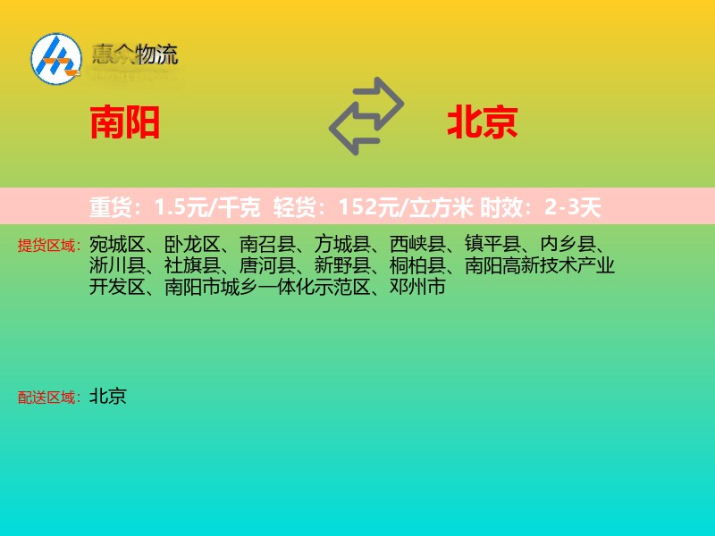 南阳到北京长途搬家