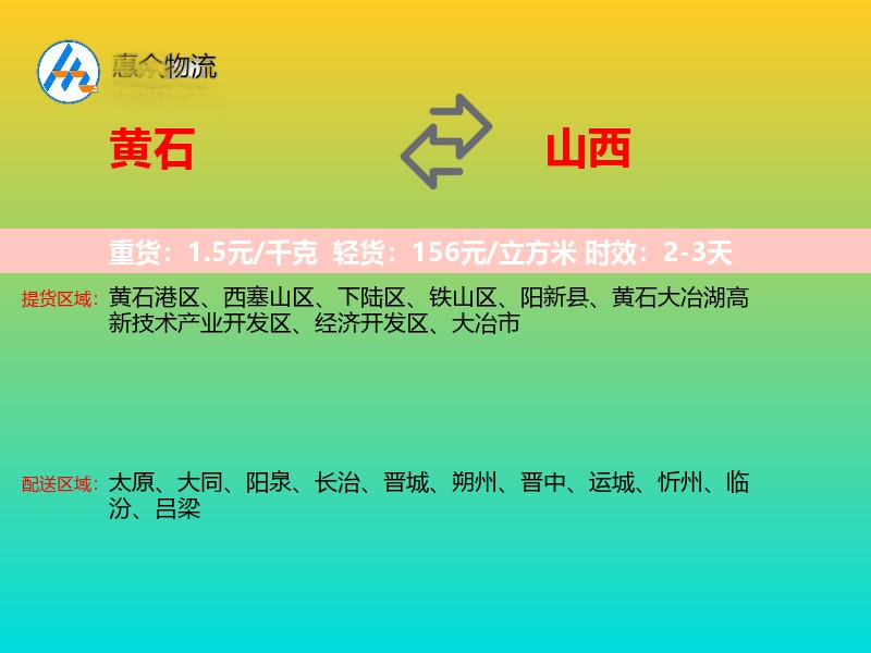 黄石到山西轿车托运