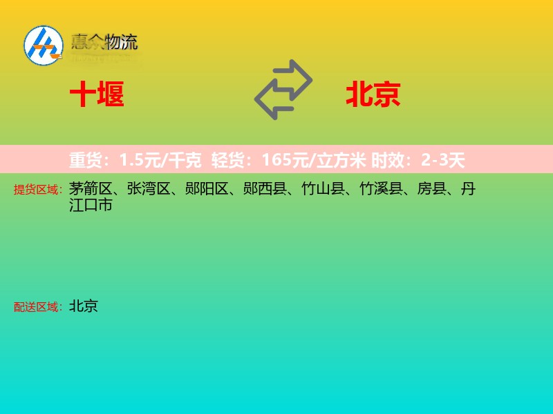 十堰到北京轿车托运