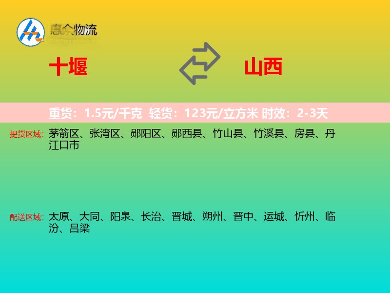 十堰到山西长途搬家